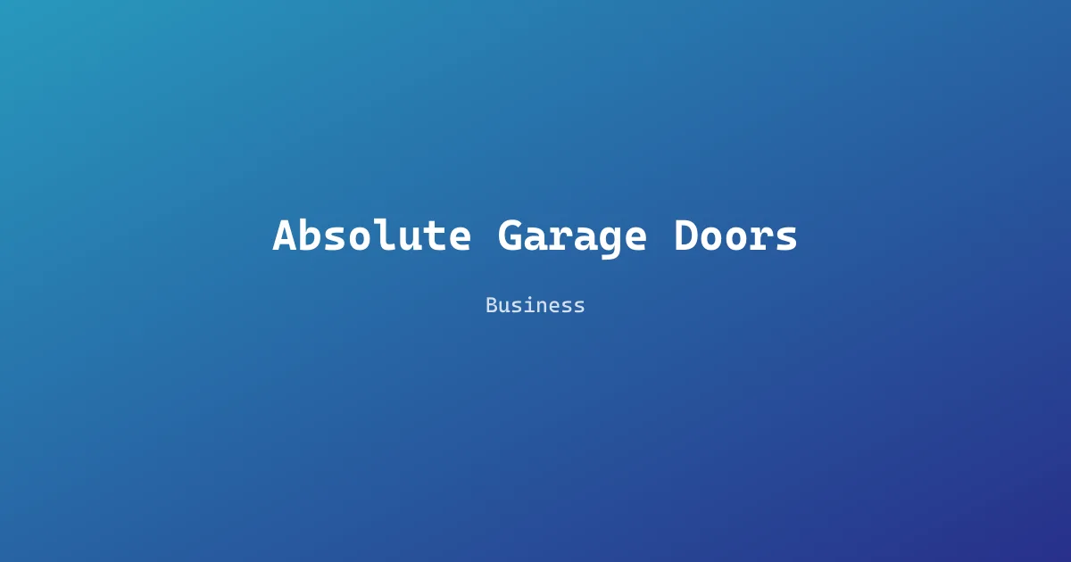 Absolute Garage Doors