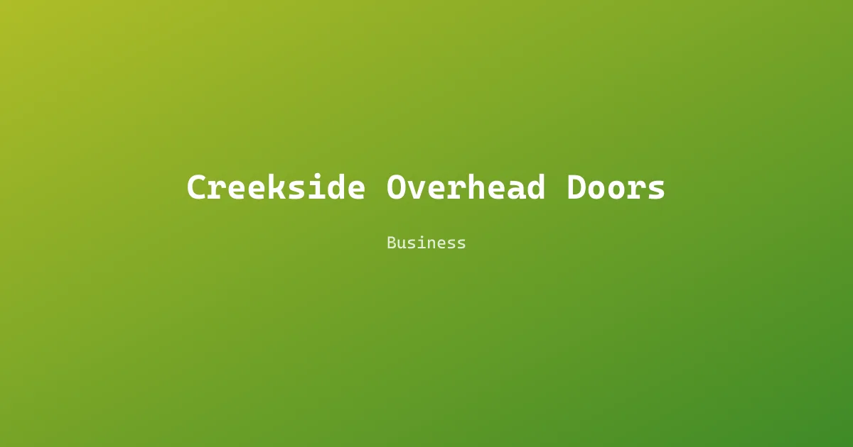 Creekside Overhead Doors