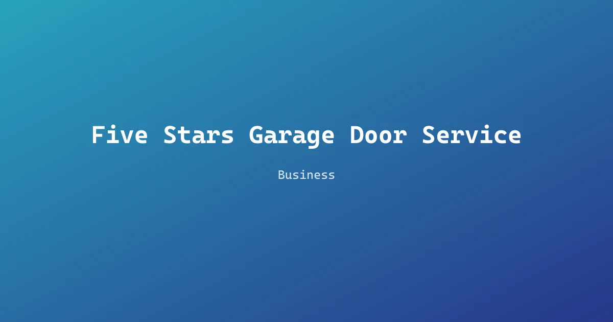 Five Stars Garage Door Service