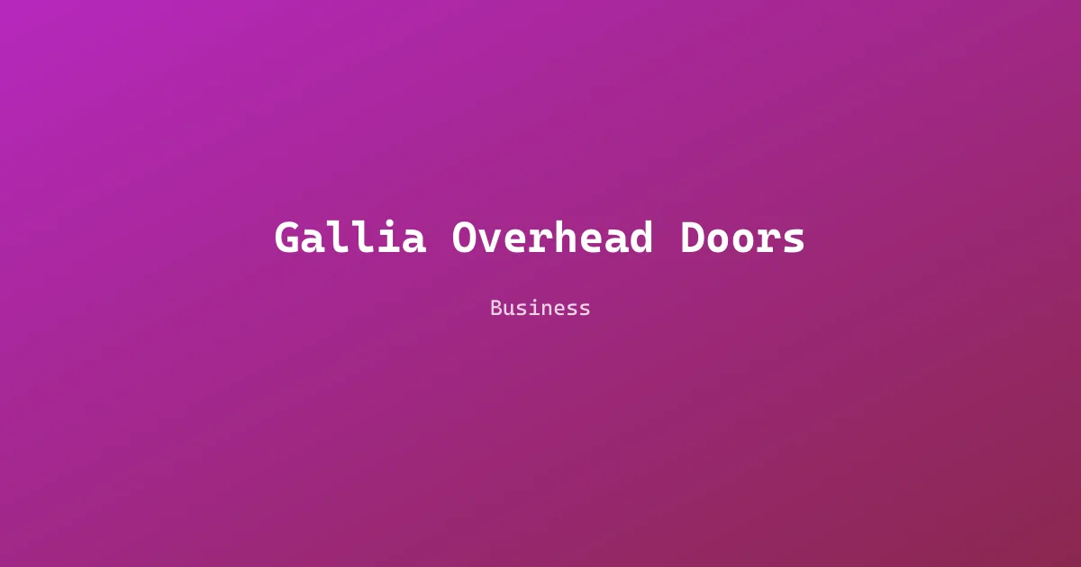 Gallia Overhead Doors