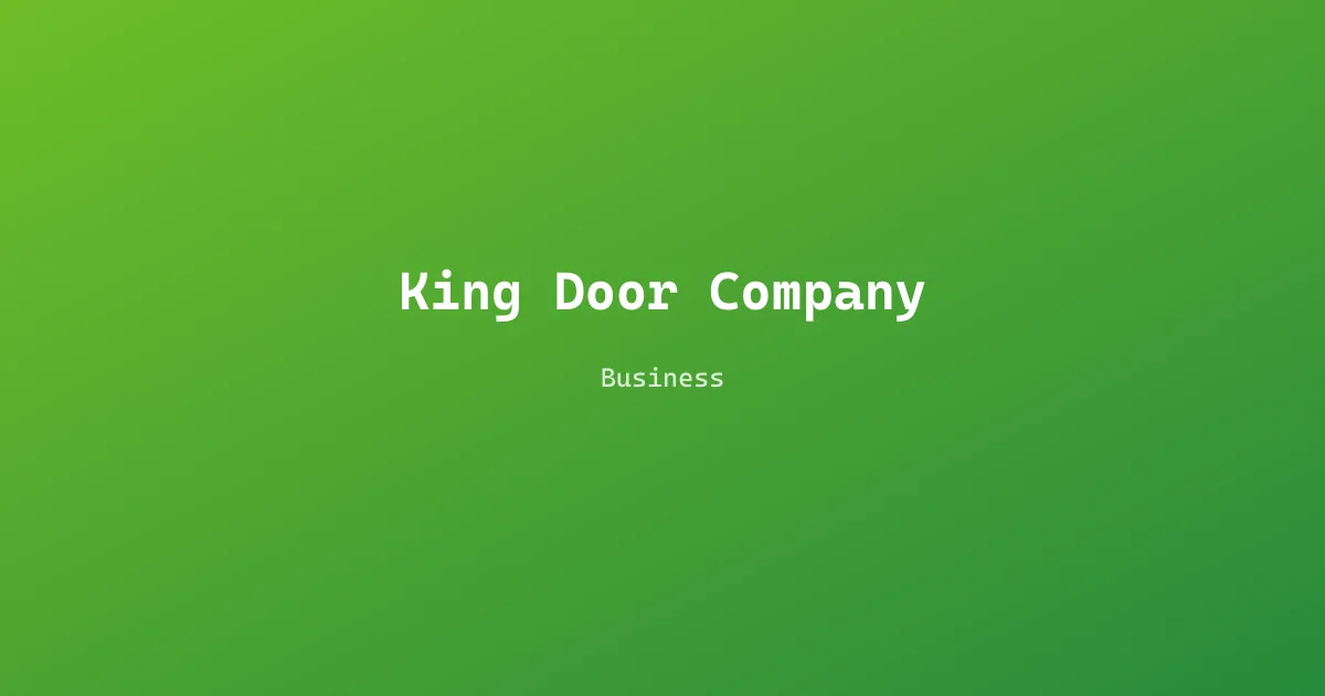 King Door Company