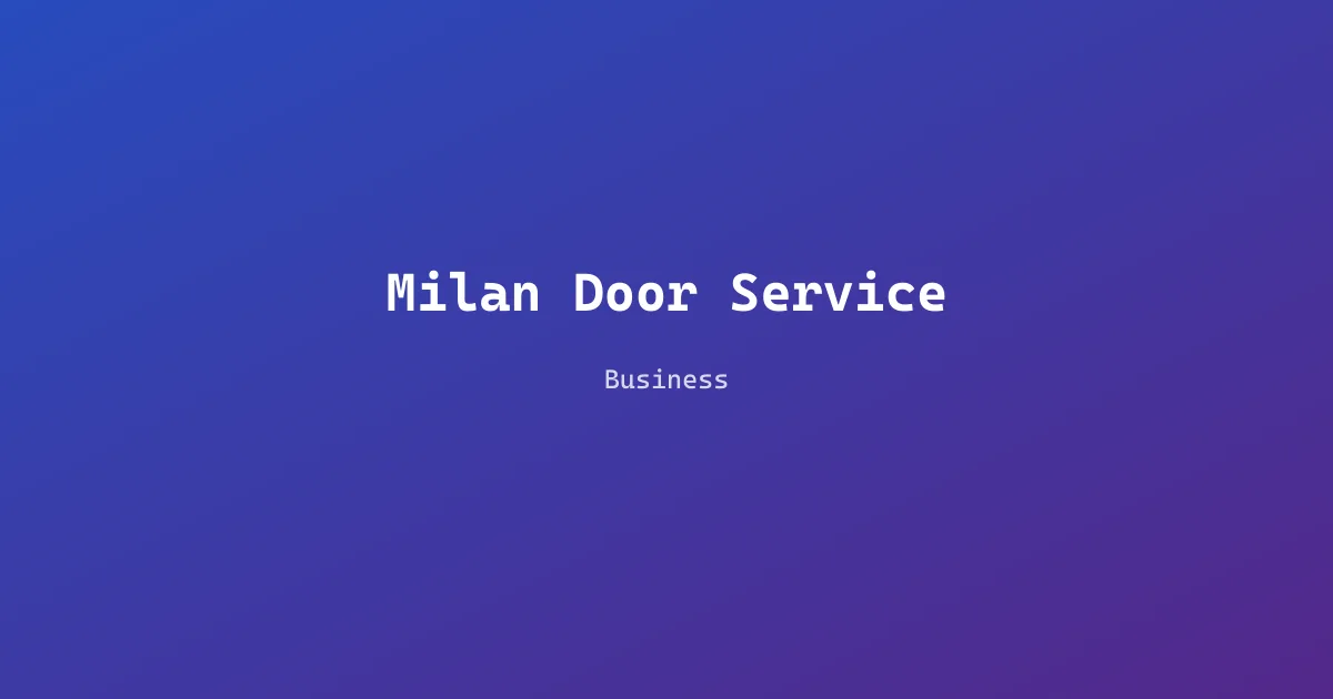 Milan Door Service