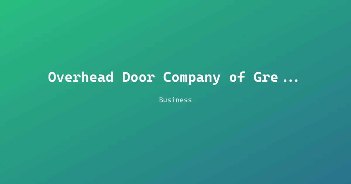 Overhead Door Company of Greater Hall County