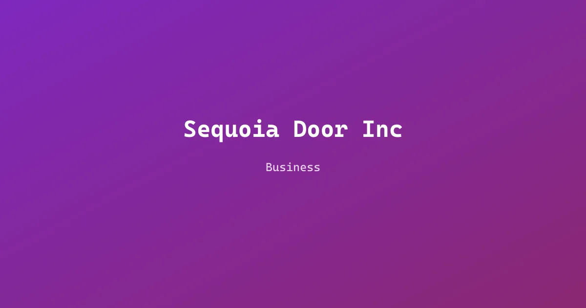 Sequoia Door Inc
