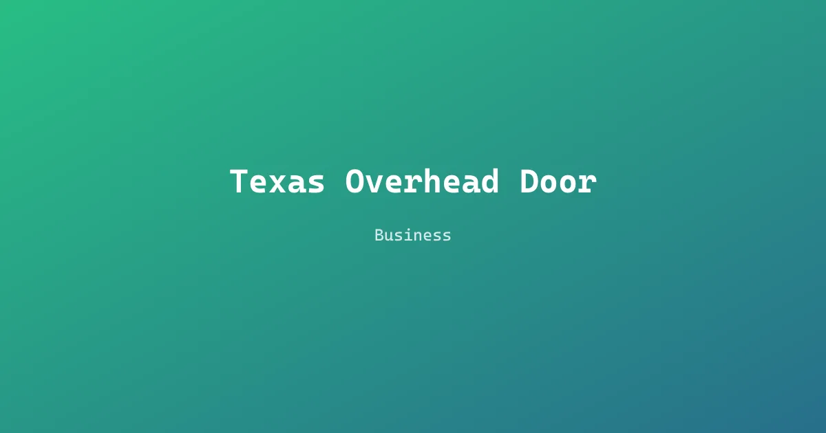 Texas Overhead Door