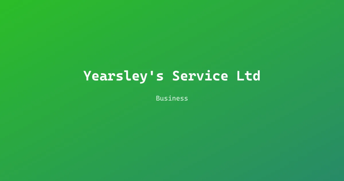 Yearsley's Service Ltd